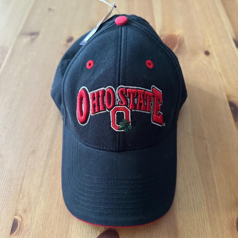 Ohio State Buckeyes The Game Black Red Adjustable Hat NCAA Collegiate Cap NEW